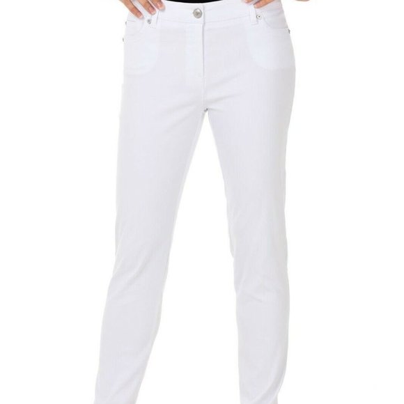Zac & Rachel Women's 18 Millennium Pants Stretch Straight White Never Worn - Picture 2 of 6